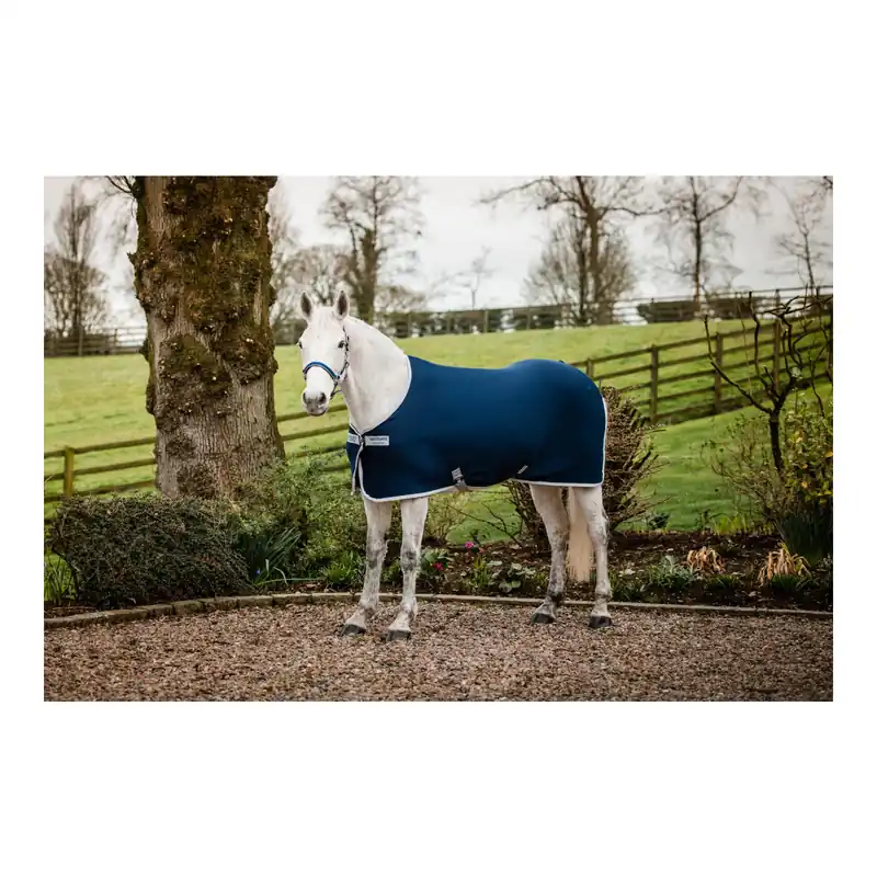 Abverkauf Horseware Abschwitzdecke Amigo Jersey Pony - Navy/Titanium Grey & Silver