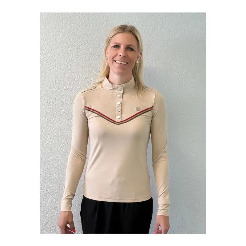 Letzte Chance Soulhorse Funktionsshirt Chroma - Beige