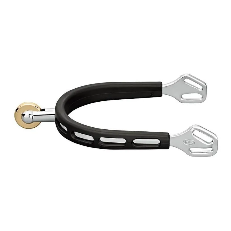 Expressversand Sprenger Sporen Ultra Fit Extra Grip mit Rad Comfort - 25 mm - Schwarz/Silber