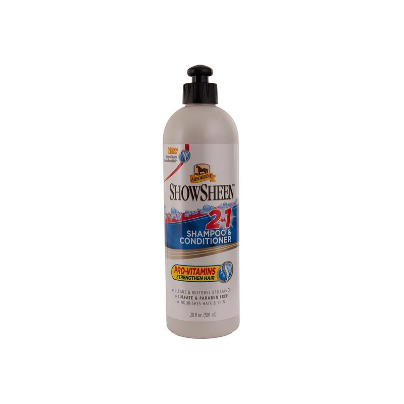 Absorbine Shampoo und Spülung 2-in-1 ShowSheen 591 ml Neu