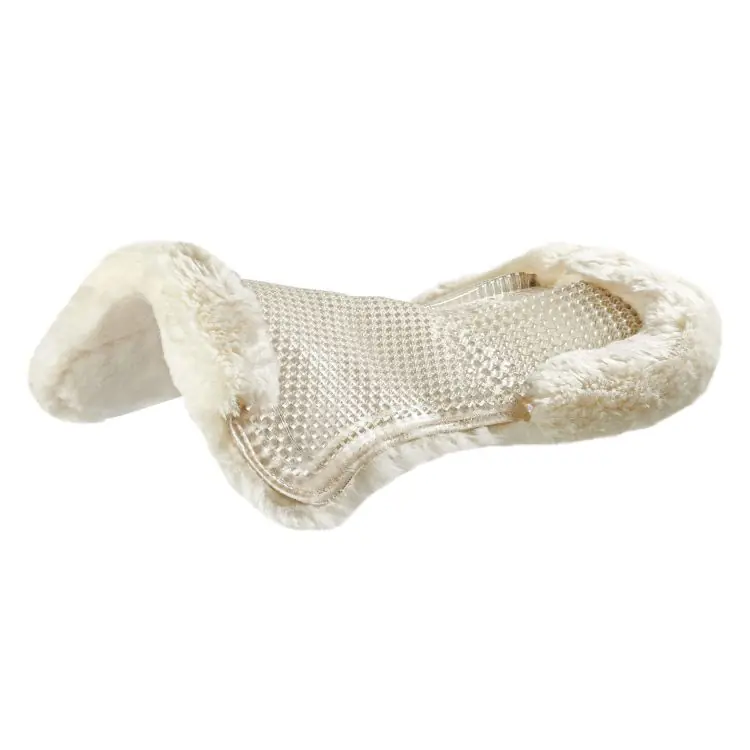 Rabatt Acavallo Gel Pad And Rear Riser Full Sheepskin , Transparent/Natural, One Size