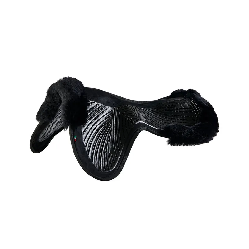 Sichere Zahlung Acavallo Twin Sided Gel Pad Sheepskin Edge , Black/Black, 3