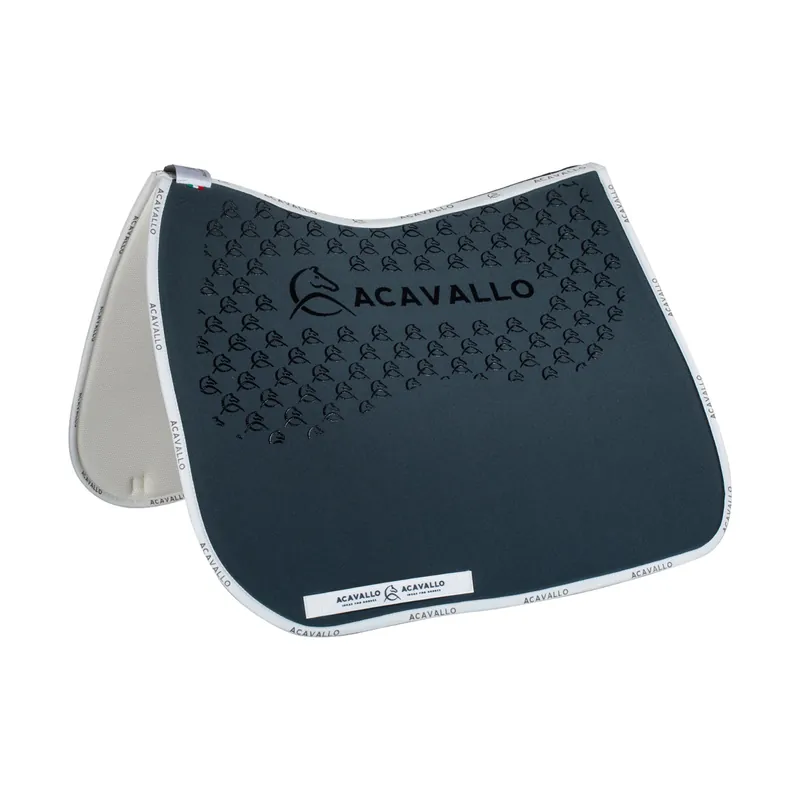 Acavallo Lycra Dressage Pad Gel Grip & Bamboo Fiber , White/White, One Size Begrenztes Angebot