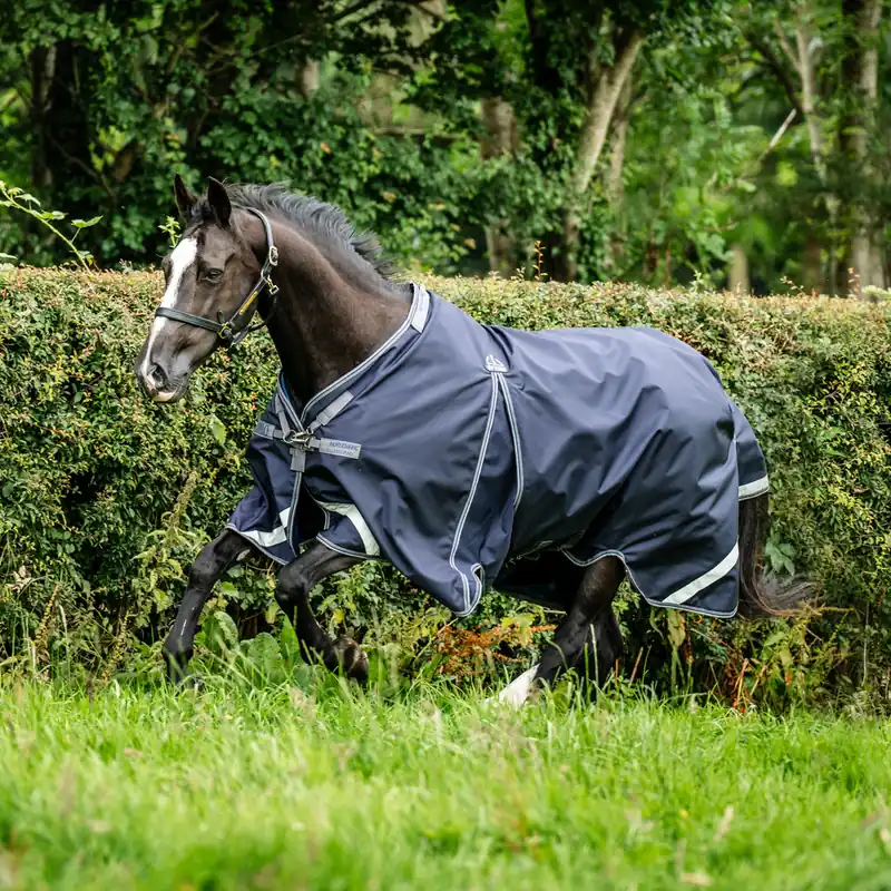 Wochenendangebot Horseware Rambo Optimo Original Turnout 0g - Navy/Thunderstorm Grey/Silver, 130