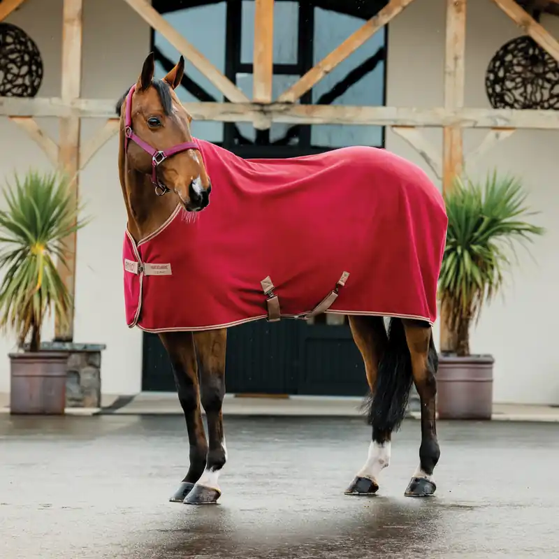 Zertifiziert Horseware Amigo Fleece Cooler - Bramble/Winterberry/Taupe, 130