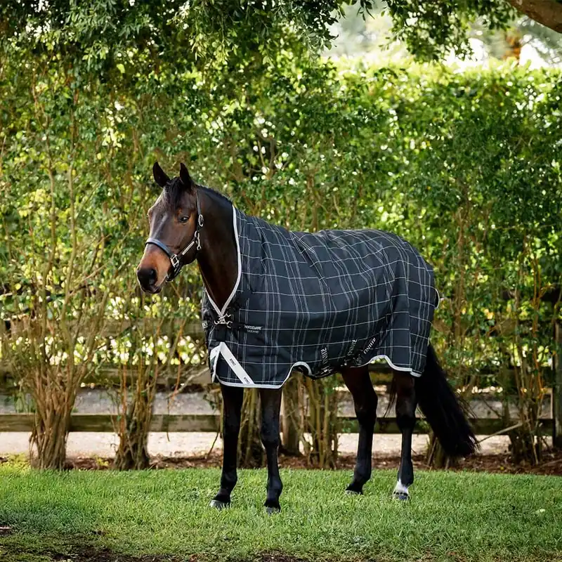 Versand Am Gleichen Tag Horseware Rhino Wug Turnout 0g - Hunter Check/Navy/Green , 115