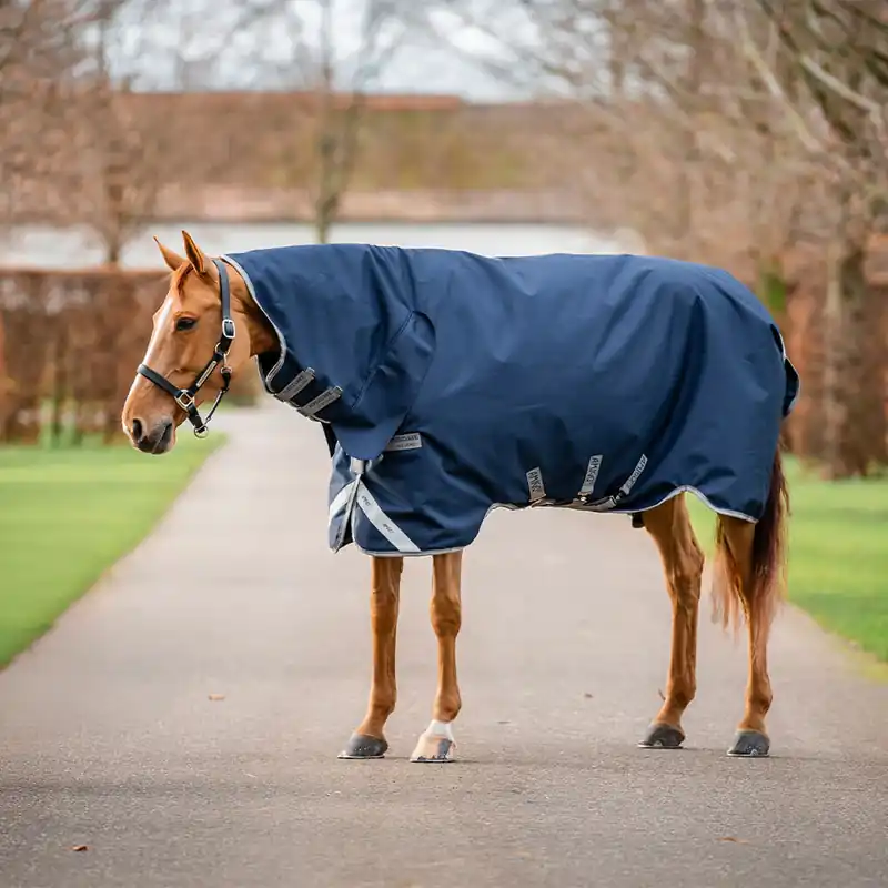 Wochenendangebot Horseware Amigo 1200D Integrated Turnout 0g - Black/Titanium Grey/Silver, 145