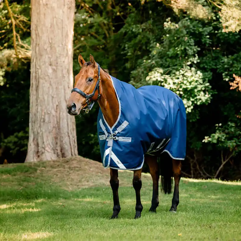 Abverkauf Horseware Amigo 1200D Wug Turnout 50g - Navy/Titanium Grey/Silver, 115