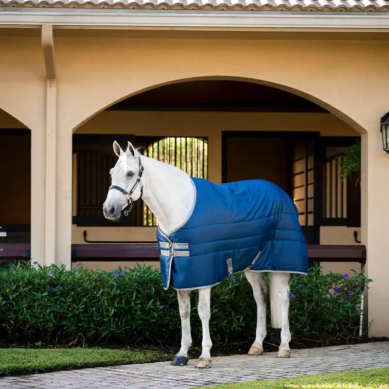 Wochenendangebot Horseware Amigo Ripstop Insulator Stable 350g - Navy/Titanium Grey, 115