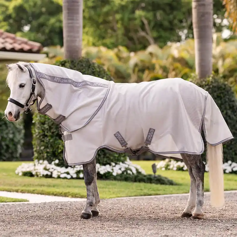 Aktuell Horseware Amigo Bug Rug Plus Pony - Dragonfly Print/Silver, Blue & Sage, 90