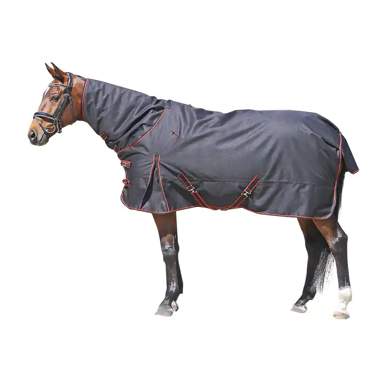 Euroriding Outdoor Decke Narva 1200D 0g - schwarz/rot, 165 Sonderaktion