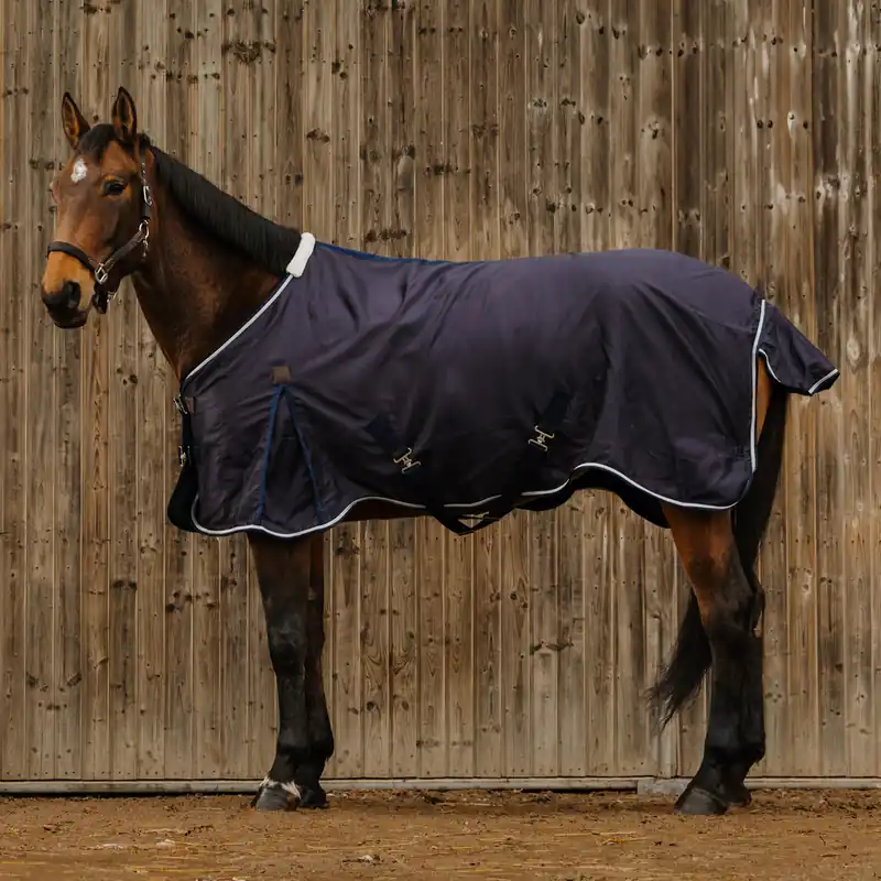 Wochenendangebot Equitheme Vague Decke - marineblau, 135
