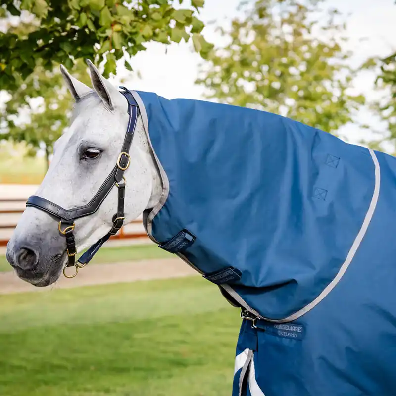 Versand Am Gleichen Tag Horseware Ionic Therapy Turnout Hood 0g - Imperial Blue/Silver/Navy, S