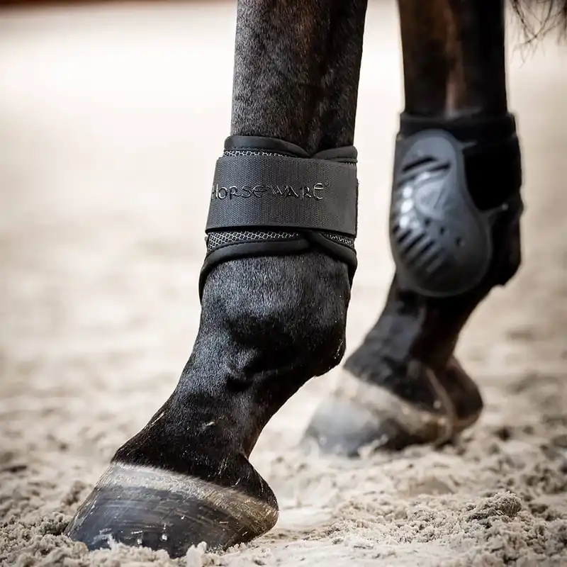 Zertifiziert Horseware Pro Bamboo Fetlock Boots - Black/Black, L