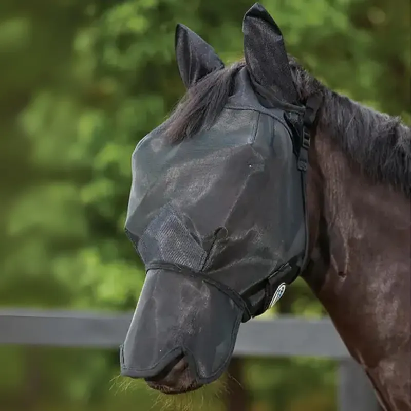 Wochenendangebot Weatherbeeta Comfitec Double Dart Deluxe Fly Mask With Ears And Nose - Black, Pony