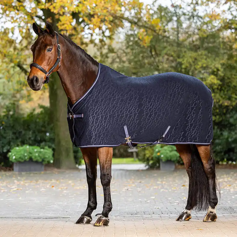 Abverkauf LeMieux Arika Monogram Fleece Rug - Navy, 155