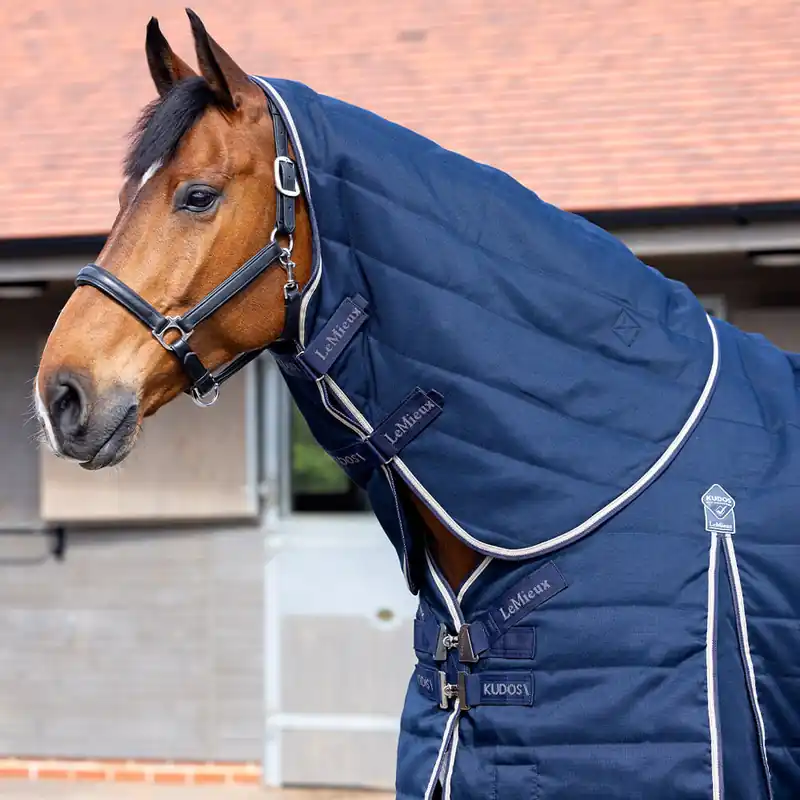 Angebot LeMieux Kudos Stable Neck Cover 100g - Navy, M