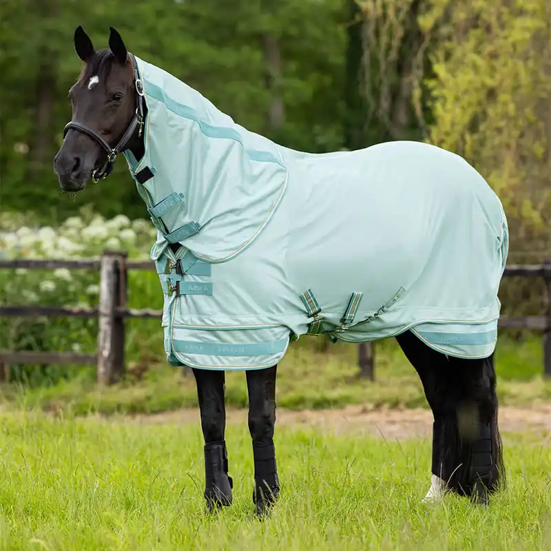 Ausverkauf LeMieux Arika Armour-Tek Fly Rug inkl. abnehmb. Halsteil - Grey, 95