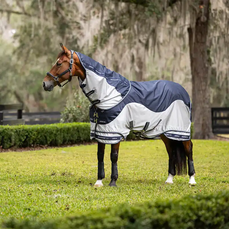 Super-Preis LeMieux Arika Shower-Tek Fly Rug inkl. abnehmb. Halsteil - Grey, 165