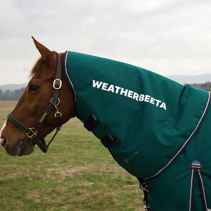 Direkt Vom Hersteller Weatherbeeta Comfitec Plus Dynamic Turnout Neck Cover 100g - Navy/Forest Green, S