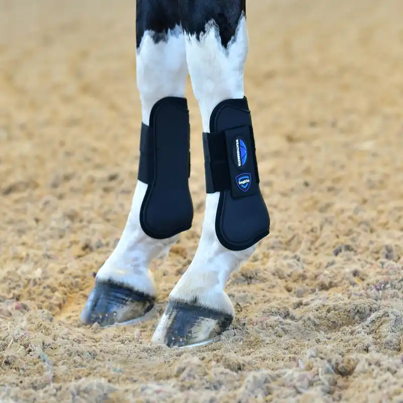 Weatherbeeta Tough-Tec Prime Open Front Boots - Black/Navy, S Heißes Angebot