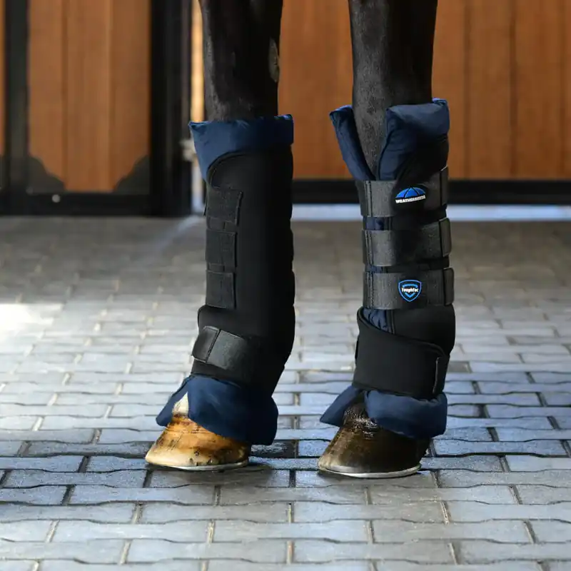 Beliebt Weatherbeeta Tough-Tec Stable Boot Wraps - Black/Navy, S