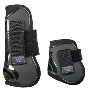 hkm sports springgamaschen und streichkappen genua 4er set pony schwarz schwarz Schneller Versand