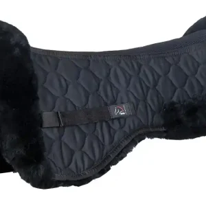 Geprüft hkm sports echt lammfell sattelkissen style one size schwarz