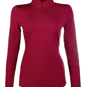 Geprüft hkm sports funktionsshirt basic weinrot m