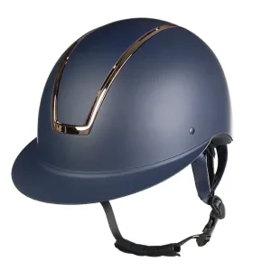hkm sports reithelm lady shield dunkelblau rosegold s 52 54 cm Must-Have