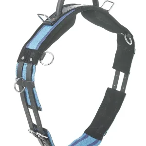 Bestseller busse longiergurt mit handgriff navy sky blue mini shetty